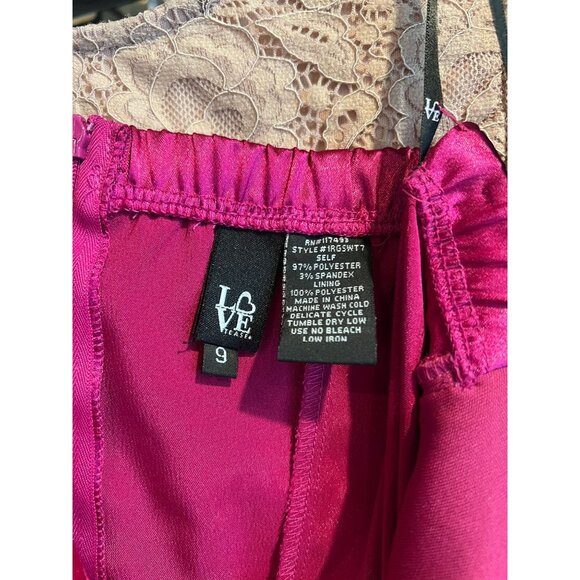 HOMECOMING - Hot Pink Satin Sweetheart Mid-Length Dress - Picture 5 of 5